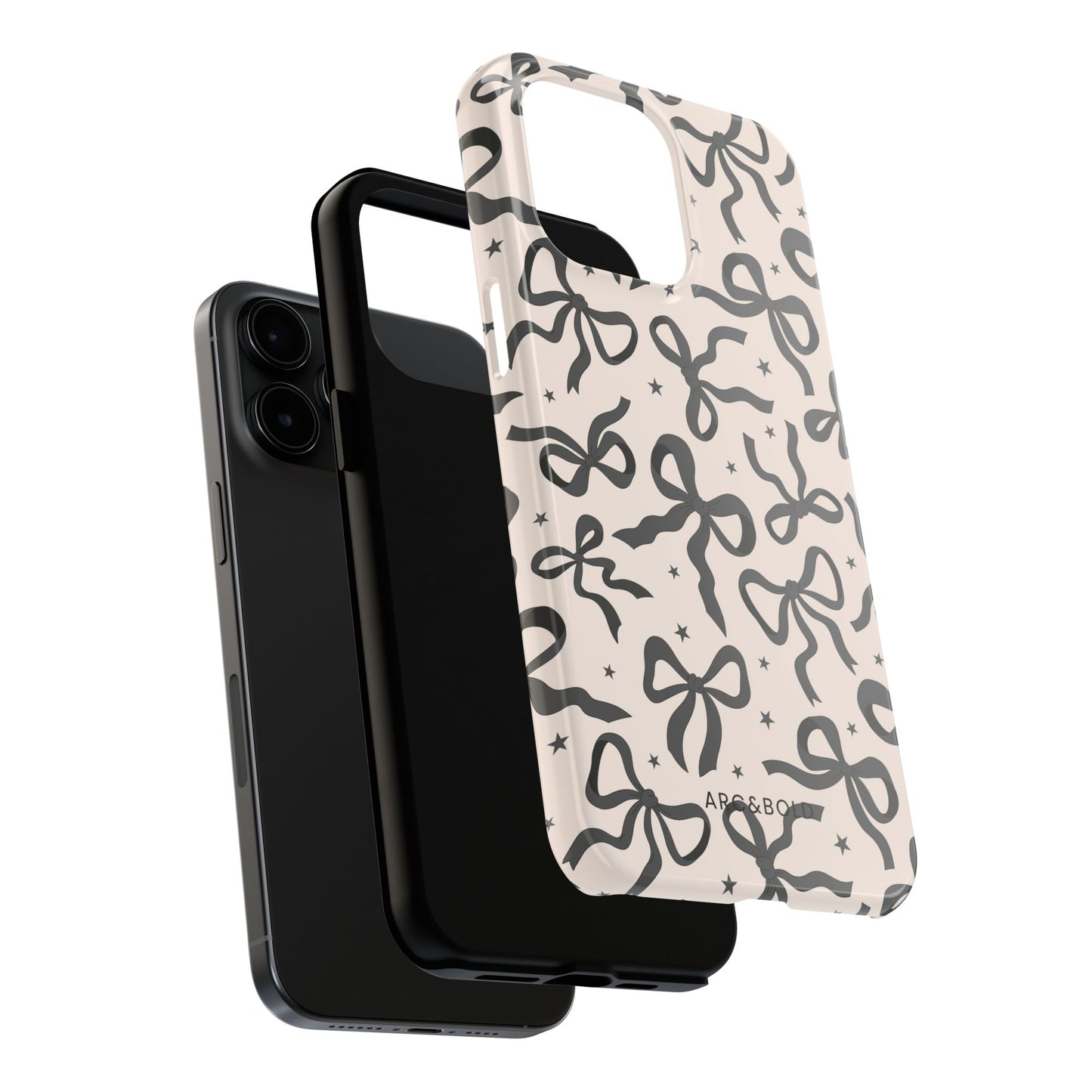 Noir Bows - Tough Phone Case