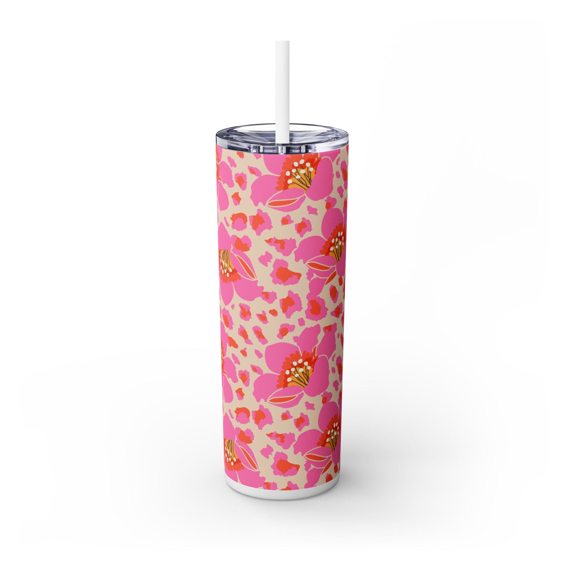 Radiant Garden - Skinny Tumbler with Straw, 20oz - Arc & Bold